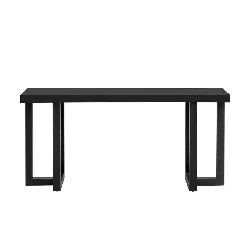 Console de 160 cm avec pieds en bois massif, élégante table d'entrée avec plateau épais, table de couloir pour salon, chambre à coucher
