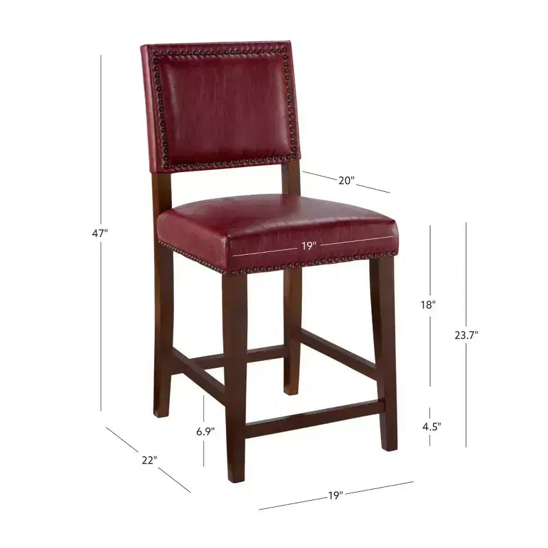 Tabouret de bar 24 po Brook à hauteur de comptoir