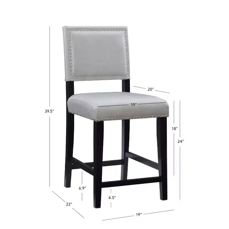 Tabouret de bar 24 po Brook à hauteur de comptoir