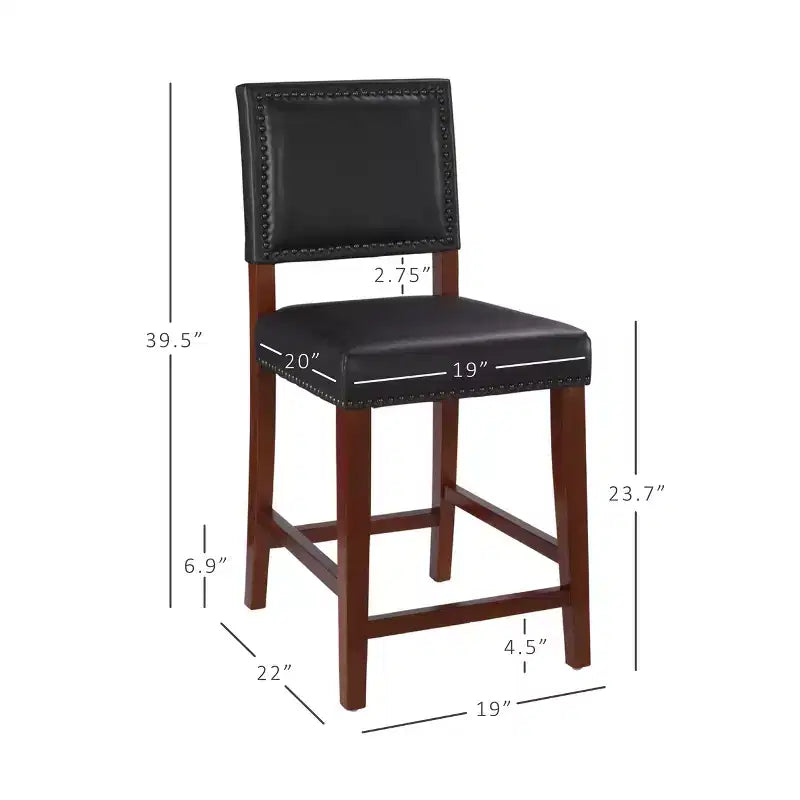 Tabouret de bar 24 po Brook à hauteur de comptoir