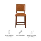 Tabouret de bar 24 po Brook à hauteur de comptoir