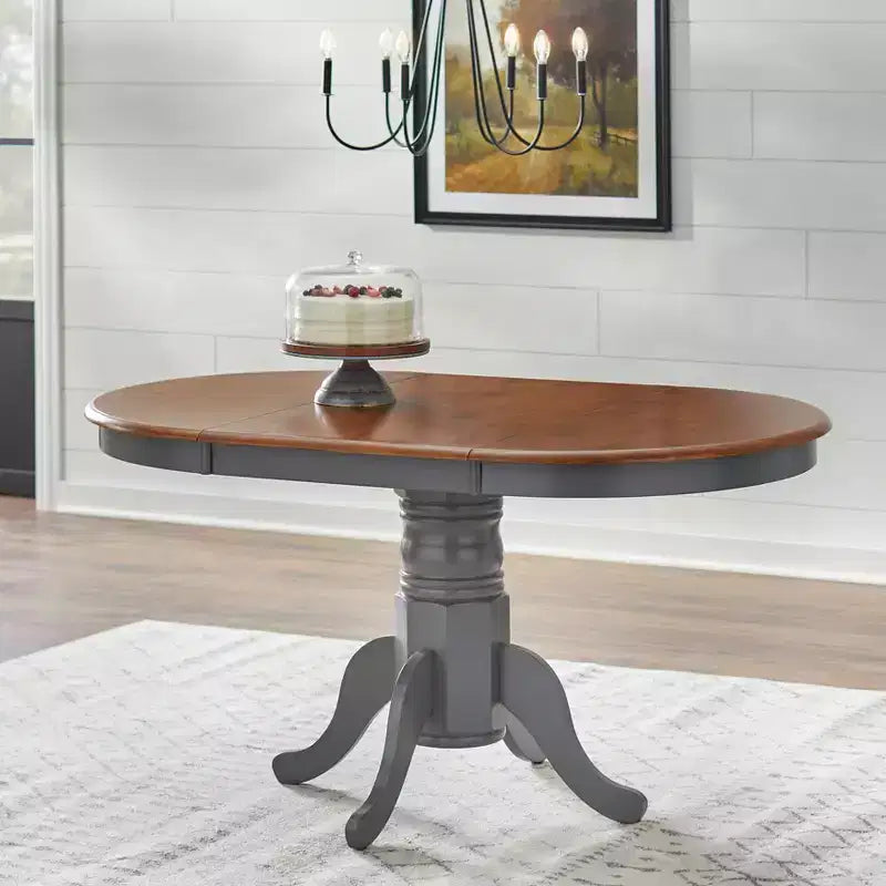 Table à manger extensible en bois massif Lancaster Farmhouse