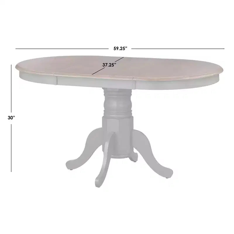 Table à manger extensible en bois massif Lancaster Farmhouse