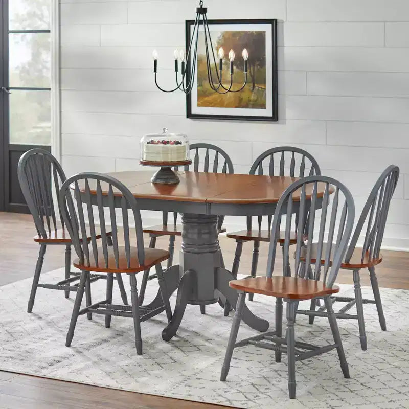 Table à manger extensible en bois massif Lancaster Farmhouse
