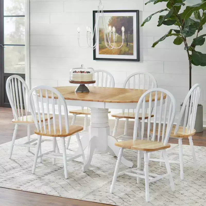 Table à manger extensible en bois massif Lancaster Farmhouse