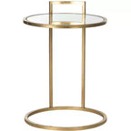 Calvin End Table - FOX2571A - Gold/Mirror - Safavieh Couture