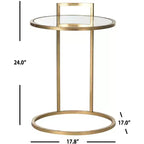 Table d'appoint Calvin – Or/Miroir