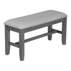 Table de salle à manger pliable 6 places avec 4 chaises et un banc